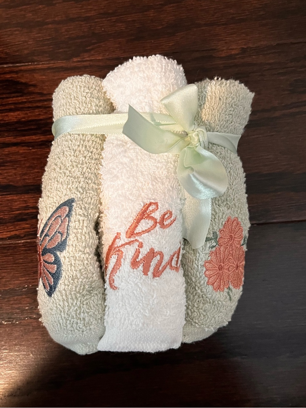 Embroidered Decorative Towels - set of 5